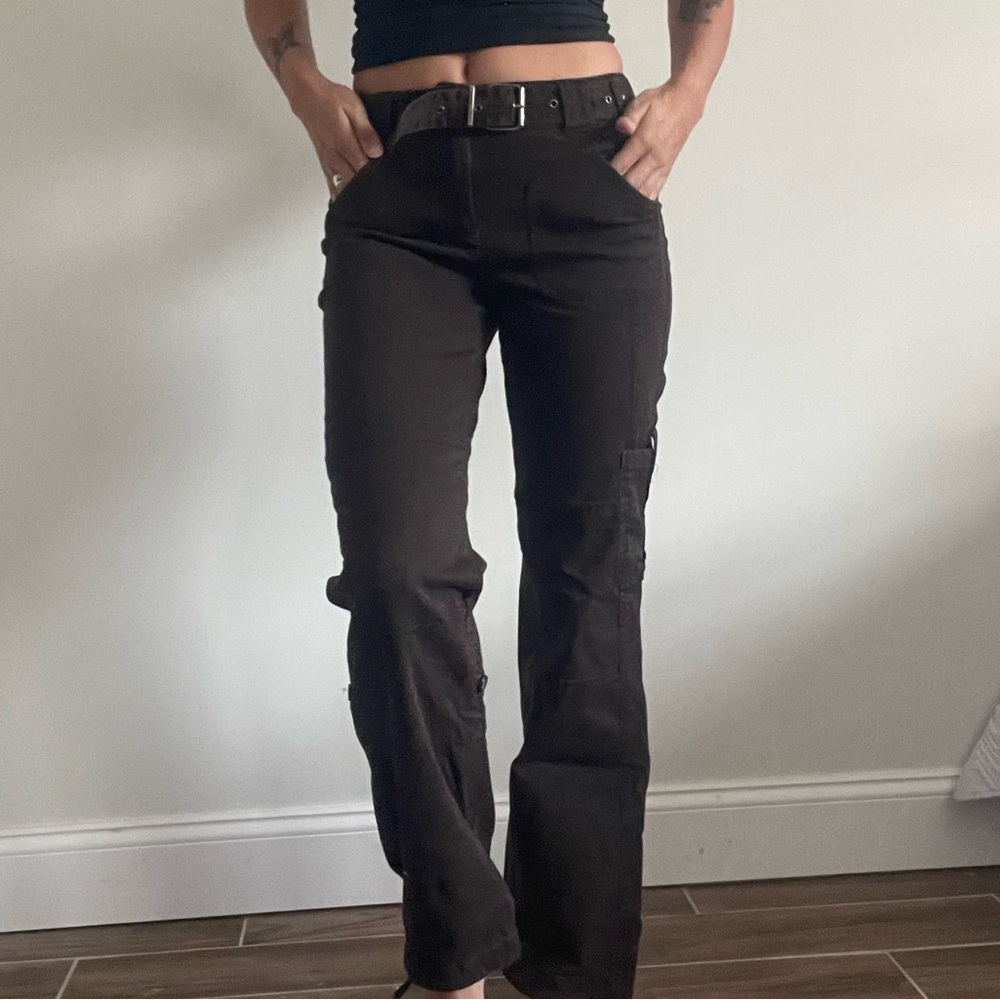 Brown Cargo Pants thrifted in Europe